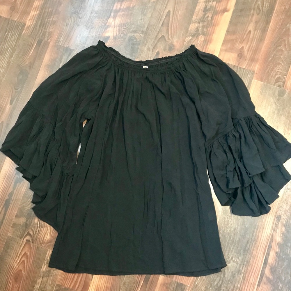 Off the shoulder one size fits all swim cover up